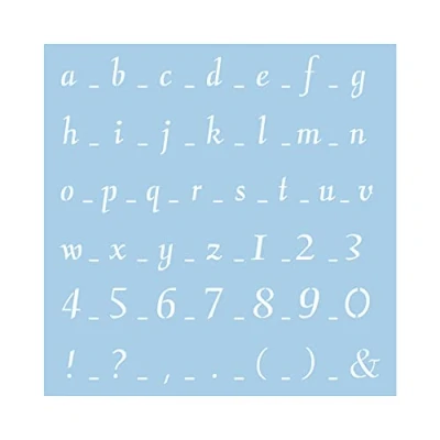 Afbeelding van RAYHER 3836400, sjabloon, 30 x cm, SB Btl. 1 stuk, klassiek lettertype
