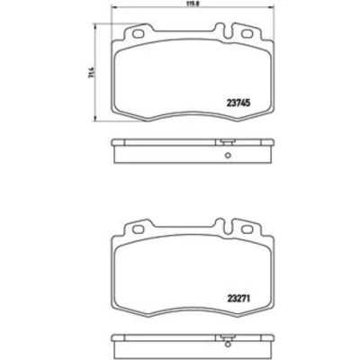 Afbeelding van Brembo Remblokset P 50 053