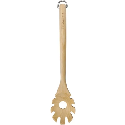 Afbeelding van KitchenAid Spaghettilepel Core Berkenhout 34 cm