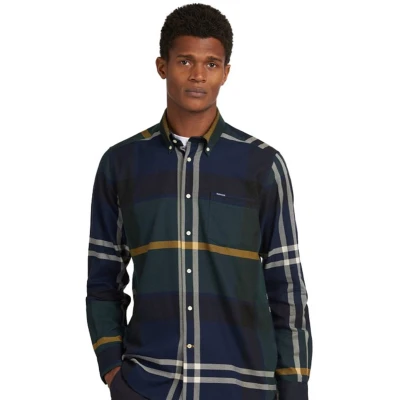 Afbeelding van Barbour Overhemd donkerblauw geruit