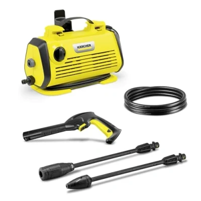 Afbeelding van Kärcher Hogedrukreiniger K 3 Horizontal Plus, druk: max. 120 bar, wateropbrengst: 380 l/u, oppervlakteprestatie: 25 m²/u, waterfilter, gewicht: 3,6 kg, hogedrukslang en pistool, spuitlans, vuilfrees