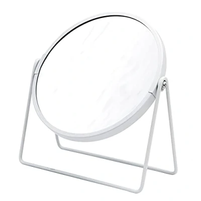 Afbeelding van RIDDER make upspiegel, staande spiegel zoemer, wit, met 5 x vergroting, handig modern
