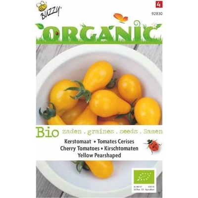 Afbeelding van Tomaat Yellow Pearshaped Buzzy Organic (BIO)