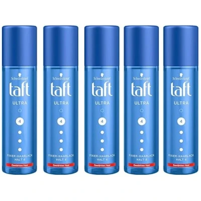 Afbeelding van TAFT 5x Schwarzkopf 3 weer fixeer haarlak Ultra houdgraad 4, pompspray 200 ml (verpakking van 5 stuks)