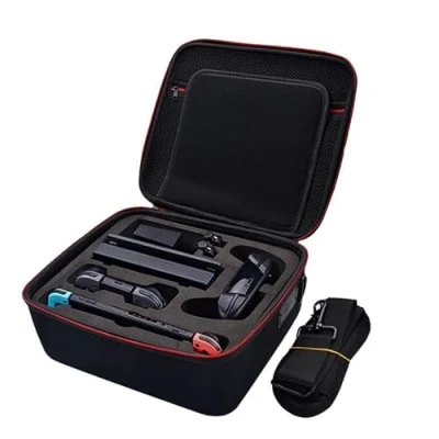 Afbeelding van Draagtas die compatibel is met Nintendo Switch, reiskoffer, koffer Switch consoles, controllers, games en andere elektronische accessoires