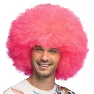 Afbeelding van Boland Pruik sugar neon roze