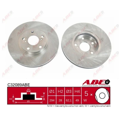 Afbeelding van ABE Remschijven C32089ABE