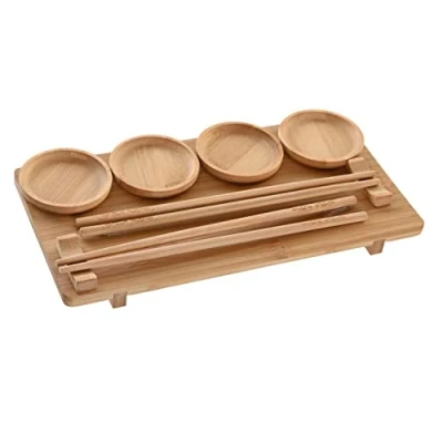 Afbeelding van Sushi set DKD Home Decor 24 x 0,5 cm Natuurlijk Orientaals
