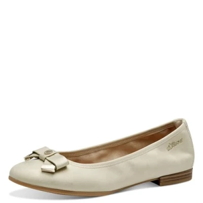 Afbeelding van s.Oliver Ballerina&#039;s champagne, Dames, Maat: 37, Champagne Hoogwaardig imitatieleer
