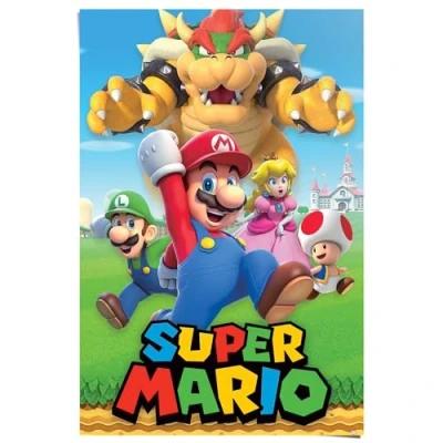 Afbeelding van Reinders! Poster Super Mario Karakter Montage