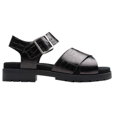 Afbeelding van Clarks Dames Orinoco Cross Sandaal, Black Interest, 36 UK, Zwarte interesse, EU