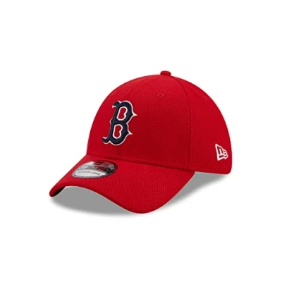 Afbeelding van New Era Boston Red Sox Baseball Cap 39Thirty gebogener Schirm rot Teamlogo Kappe Hut Stretch M L