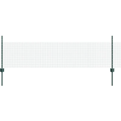 Afbeelding van vidaXL Gelast Draadhek met 22 U Palen Groen 0.5x50 m Staal