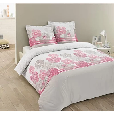 Afbeelding van Vision FLO dekbedovertrekset dekbedovertrek 240 x 220 cm met 2 bijpassende kussenslopen 65 100% katoen