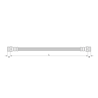 Afbeelding van METZGER 4111395 Remslang Achteras links, Binnen 345mm KIA: SORENTO 1