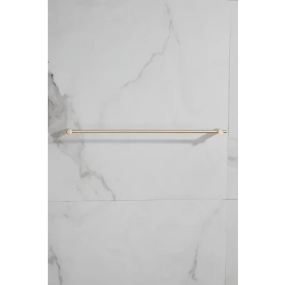 Afbeelding van Saniclear Academy handdoek houder 60cm geborsteld messing mat goud