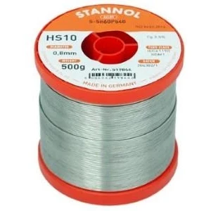 Afbeelding van Enzo Stannol Soldeertin harskern diameter 0.8mm 500gr 6474980
