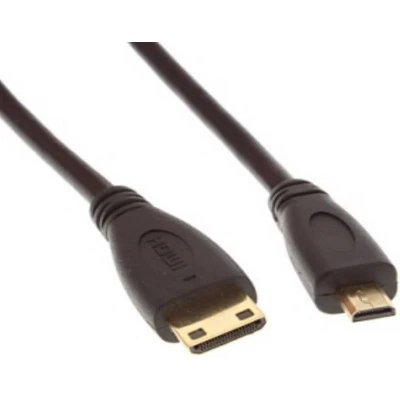 Afbeelding van Micro HDMI (m) Mini kabel versie 1.4 (4K 30Hz) 1 meter