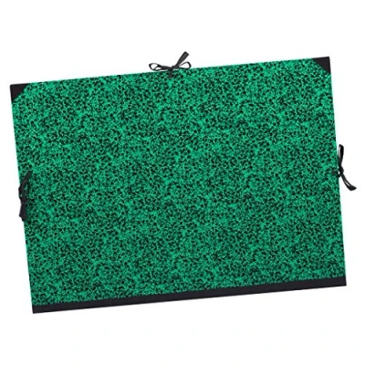 Afbeelding van Lefranc Bourgeois 507001 Tekenmap/schetsmap Annonay met lintsluiting en verstevigde hoeken voor documenten, tekeningen 80x61cm, Green Ribbon
