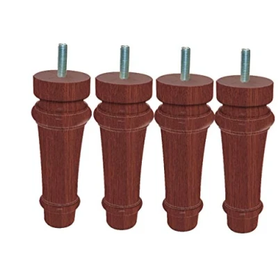 Afbeelding van MARGOT Royal LOUIS XVI 3700527857718 bedpoten, mahoniehout, hoogte 15 cm, 4 stuks