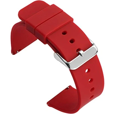 Afbeelding van Shieranlee Siliconen 14MM Rubber Horlogeband Vervanging met Quick Release Pins