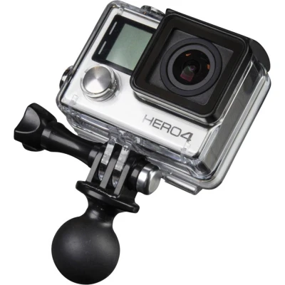 Afbeelding van Mantona RAM Bevestigingsadapter (voor GoPro Hero 11 10 9 8 7 6 5 4 3+ 3 2 1, Session en andere compatibele Action Cams, kogelkophouder voor actiecamera&#039;s)