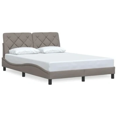 Afbeelding van Bedframe stof taupe 140x200 cm