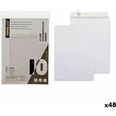 Afbeelding van Enveloppen 229 x 324 mm Wit Papier (48 Stuks)
