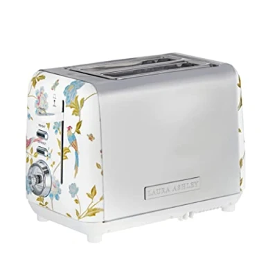 Afbeelding van Laura Ashley broodrooster van VQ Roestvrij staal 2 slices / White