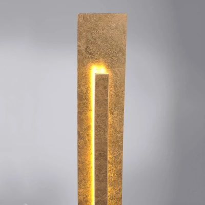 Afbeelding van Paul Neuhaus Nevis moderne LED staande lamp in bladgoud look
