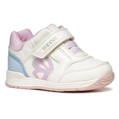 Afbeelding van Geox Rishon Sneakers laag voor kinderen, Maat: 24, White sky Kunststof/ textiel