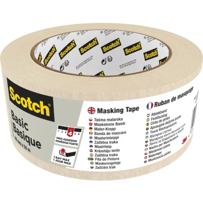 Afbeelding van Afplaktape Scotch Basic 48mmx50m beige
