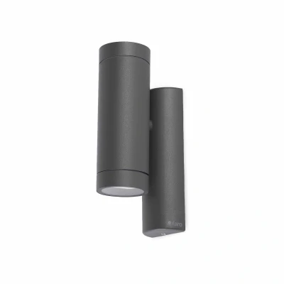 Afbeelding van Faro Lighting Stap 2 Lichte buitenmuur Licht Donkergrijs IP44, GU10