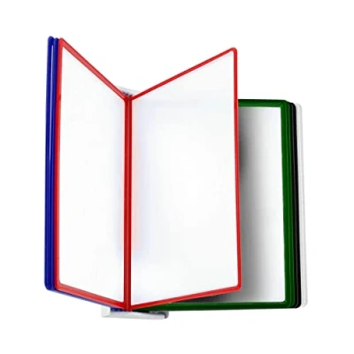 Afbeelding van Leviatan Wandplanksysteem Wandhouder voor Documenten Maphouder van Metaal Organiser in het Magazijn, de Werkplaats, Winkel, Laboratorium + 10 Displayborden Veelkleurig