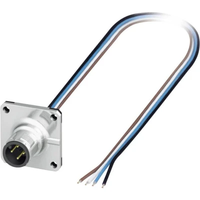 Afbeelding van Phoenix Contact 1419991 Sensor/actuator inbouwconnector M12 Aantal polen: 4 Stekker, inbouw 0.50 m 1 stuk(s)