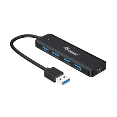 Afbeelding van Equip 128959 4 poorts USB 3.2 Gen 1 hub en adapter voor C