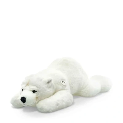 Afbeelding van Steiff knuffeldier Arco IJsbeer, schattig met kunststof ogen, kinderen, jongens en meisjes, pluche dier 90 cm, wit, 115134
