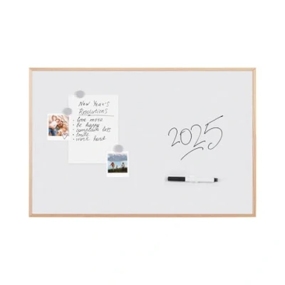 Afbeelding van Bi Office New Basic whiteboard en magneetbord, natuurkleurig frame, 585 x 385 mm