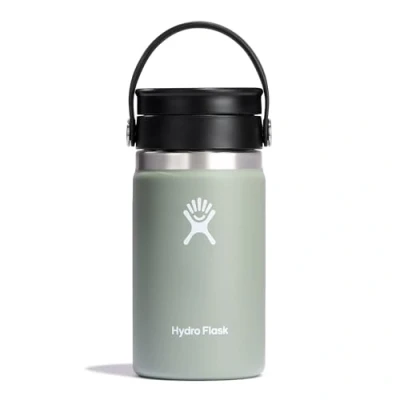 Afbeelding van Hydro Flask Reiskoffiefles 354 ml (12 oz) Vacuüm geïsoleerde roestvrijstalen reismok met lekvrij Flex Sip deksel BPA vrij Wide Mouth Agave