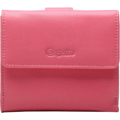 Afbeelding van Esquire Leren Portemonnee Viktoria Little Wallet Salmon Roze