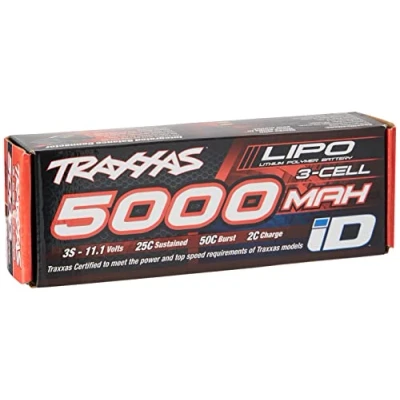 Afbeelding van Power Cell LiPo 5000mAh 11.1V 3S 25C short 135mm