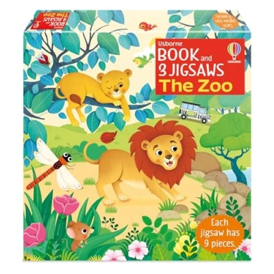Afbeelding van Usborne Book and 3 Jigsaws: The Zoo