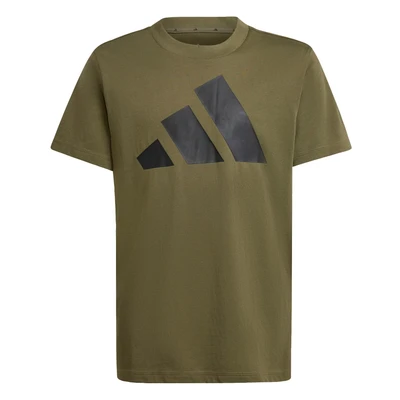 Afbeelding van adidas Performance Essentials Junior Unisex Tshirt print voor kinderen, Maat: 140, Olive strata/black