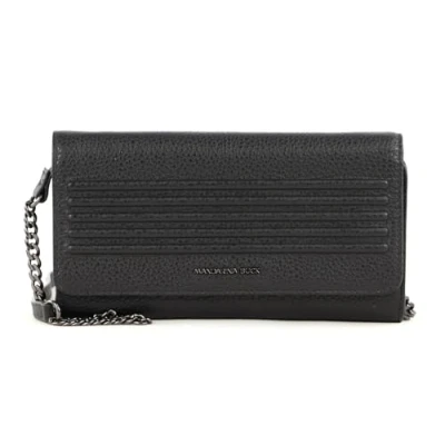 Afbeelding van MANDARINA DUCK Leren Schoudertas Avondtas I Con Wallet Bag Nero Zwart