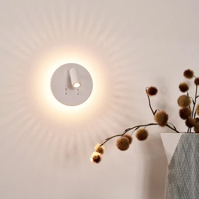 Afbeelding van Lucide BENTJER Wandlamp Ø 14 cm LED 1x11W 3000K Wit