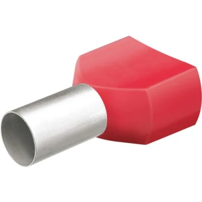Afbeelding van Knipex 9799377 Adereindhuls Tweeling Kunststof kraag 2x7AWG 2x10,00 mm² Rood (50st)