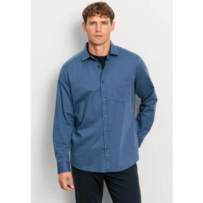 Afbeelding van OLYMP Level Five Body Fit Overhemd blauw, Motief