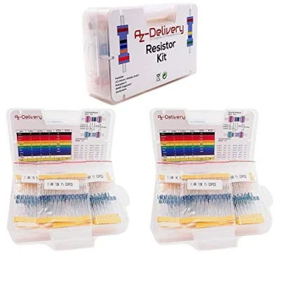 Afbeelding van AZDelivery 3 x Weerstandspakket 525 stuks 0 Ohm 1M compatibel met Arduino Inclusief E Book!