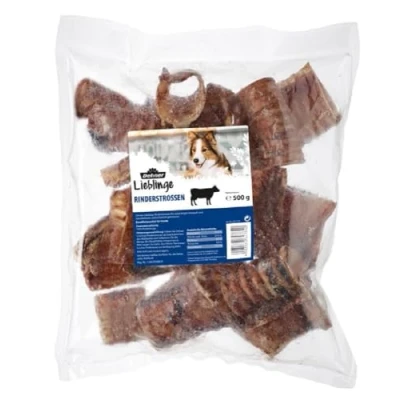 Afbeelding van Dehner Favoriete hondensnack, lekkernijen 100% natuurlijk, tandverzorging en kauwsnack voor volwassen honden, runderstrossen, 500 g