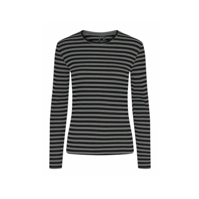 Afbeelding van Pcruka Ls Top Noos Bc, December Sky/Stripes: zwart, XS